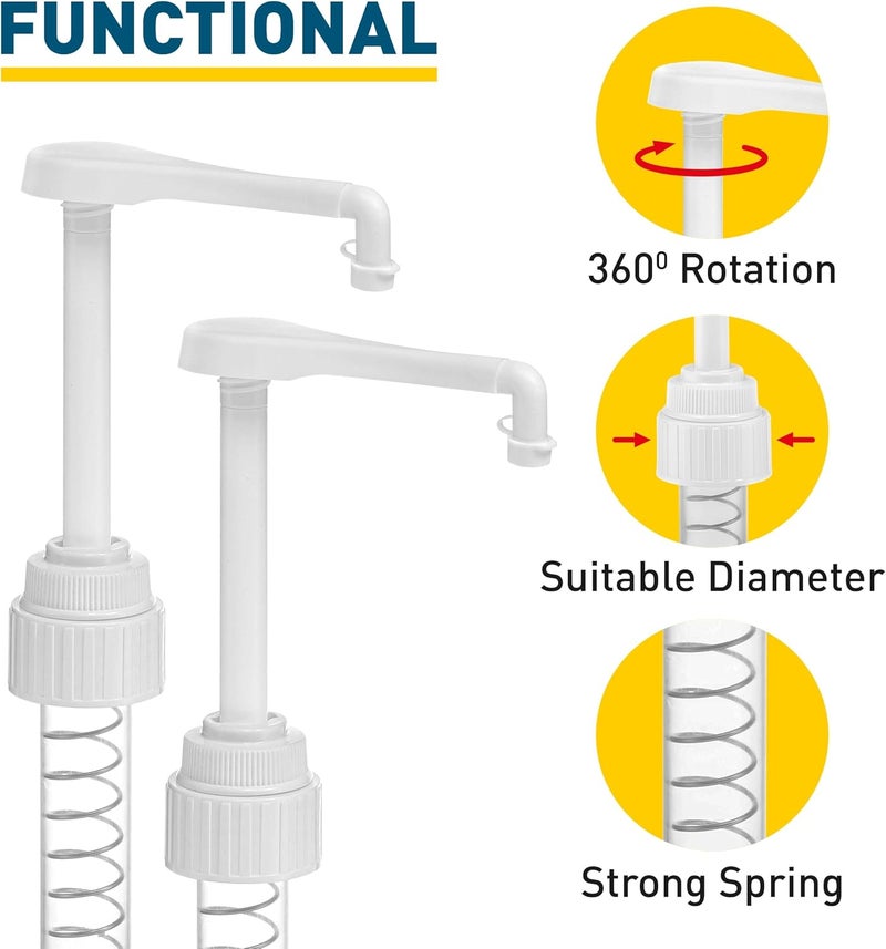 shopperals Heavy-Duty 5-Gallon Bucket Pump Dispenser – Compatible with Oil, Laundry Soap, Detergent, Fabric Softener, Degreasers, and More. Includes a Leak-Proof Cap, Making it Ideal for Commercial and Household - Image 5